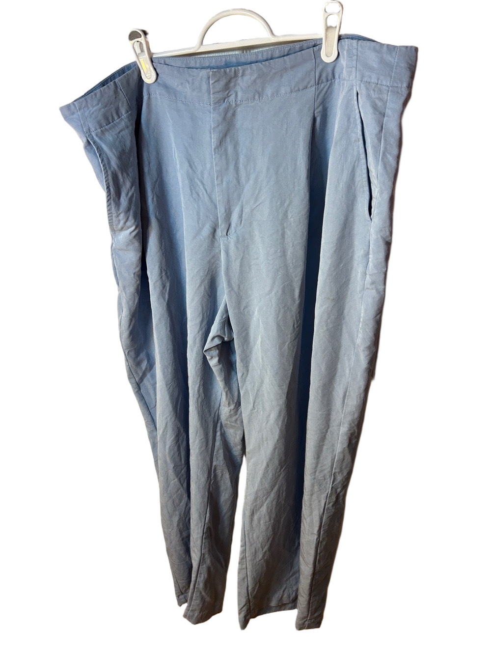 GAP dressy tencel pleated pants in blue size 20 high rise ankle length